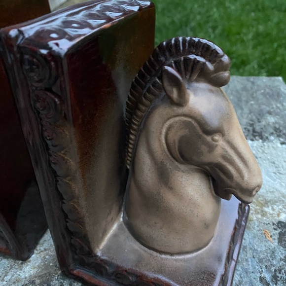 Ceramic horse bookends - Picture 2 of 9